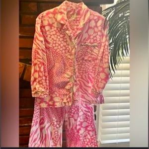 VICTORIAS SECRET FLANNEL PAJAMA SET